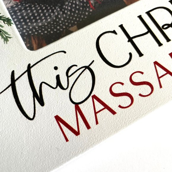 Love and Christmas in Massapequa Custom Photo Frame Holds 4x6 Picture - Picture 4 of 9